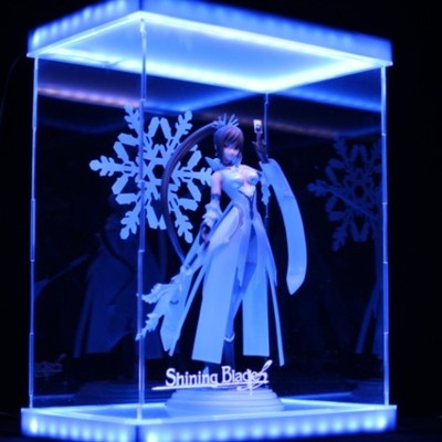 taobao agent [Can't move] The Blade of Blade 夜 Night Blue Hair Card Dedication Box Blue LED display box