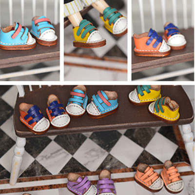 taobao agent {Spot} OB11 P9 baby shoes and shoes magnet with candy -colored leather boots