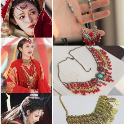 taobao agent Exotic headwear, Donggong Xiaofeng, the same ancient style front forearm, nunxing necklace, Chinese clothing waist chain accessories