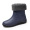 Men's mid tube rain shoes - dark blue - plush