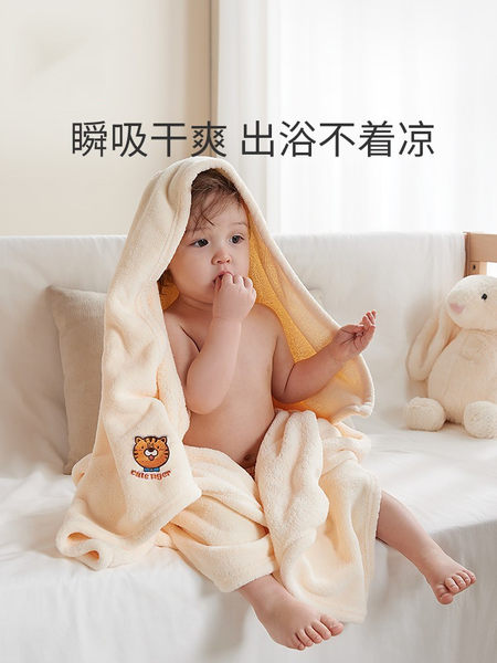 Японское детское банное полотенце для новорожденных, хлопковый детский банный халат, хорошо впитывает воду