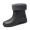 Men's mid tube rain shoes - black - plush