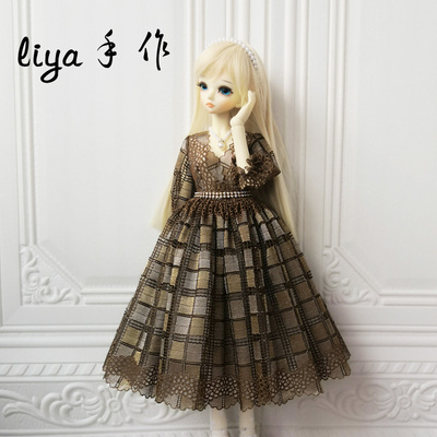 taobao agent Liya hand -made Pu Ruo 3 points BJD SD MDD baby clothes daily elegant and simple dress dress