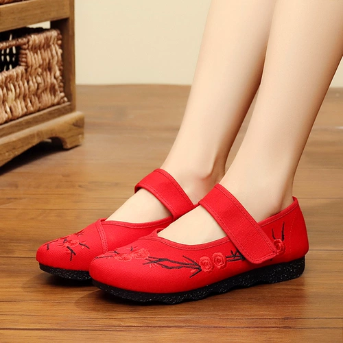 Этнические туфли, танцующая спортивная обувь, этнический стиль, мягкая подошва