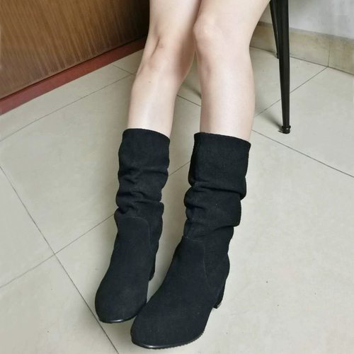 Martens, демисезонные ботинки, матовые короткие сапоги, полусапоги, из натуральной кожи, средней длины