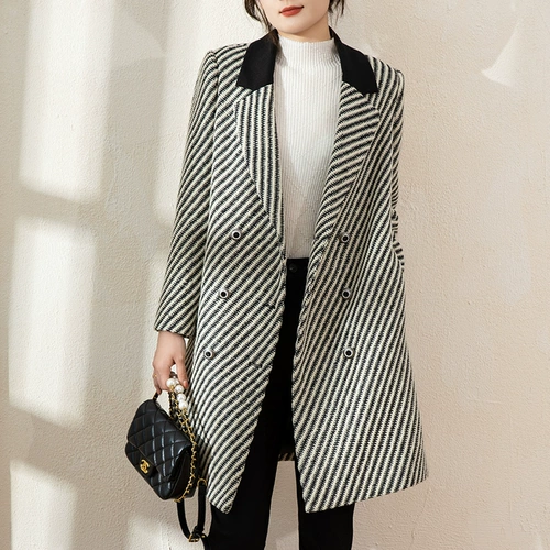 Зимняя куртка, длинный приталенный костюм, 2022, средней длины, свободный крой