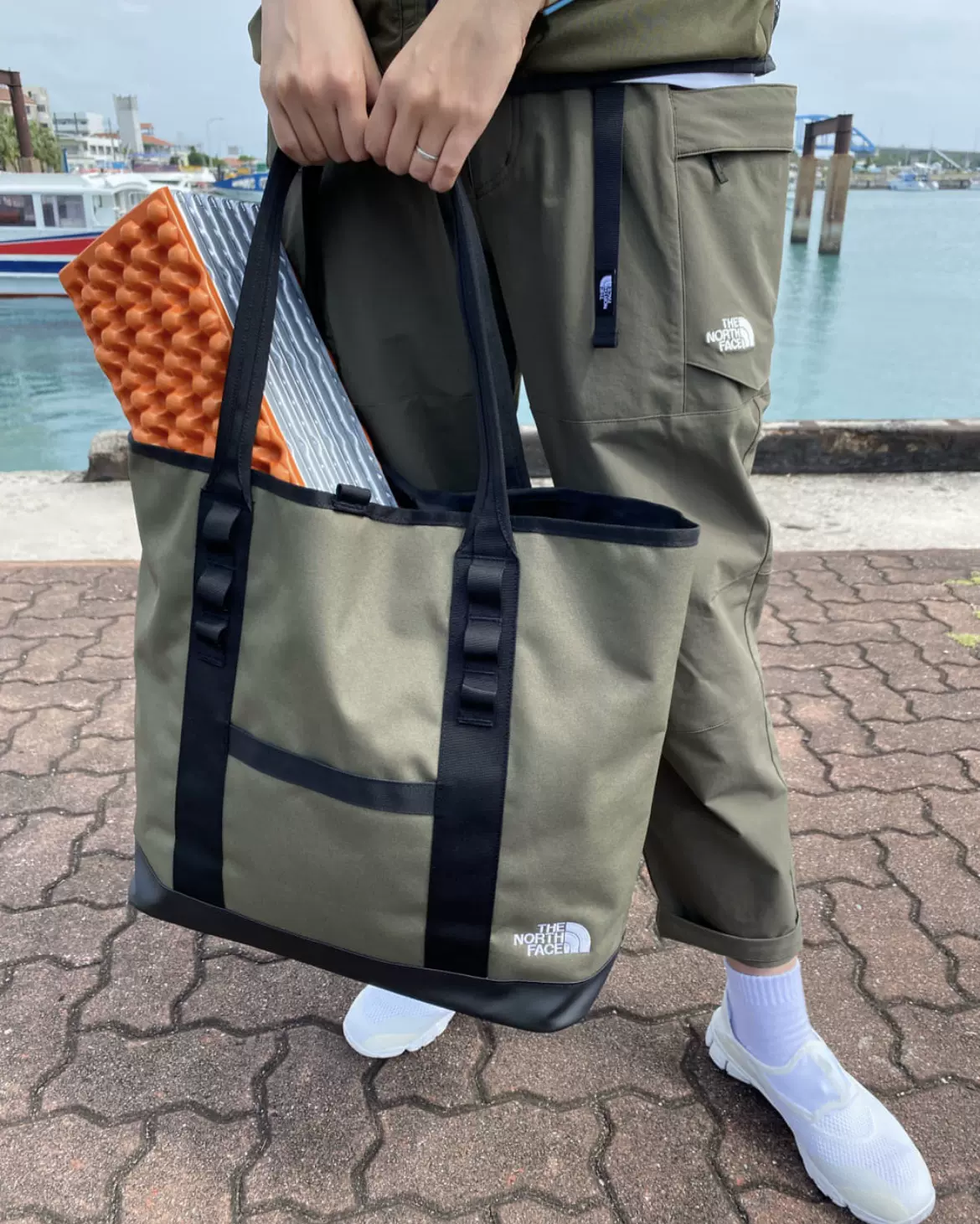 三土在日本23SS TNF日版北面Fieludens Gear Tote M防水托特包-Taobao