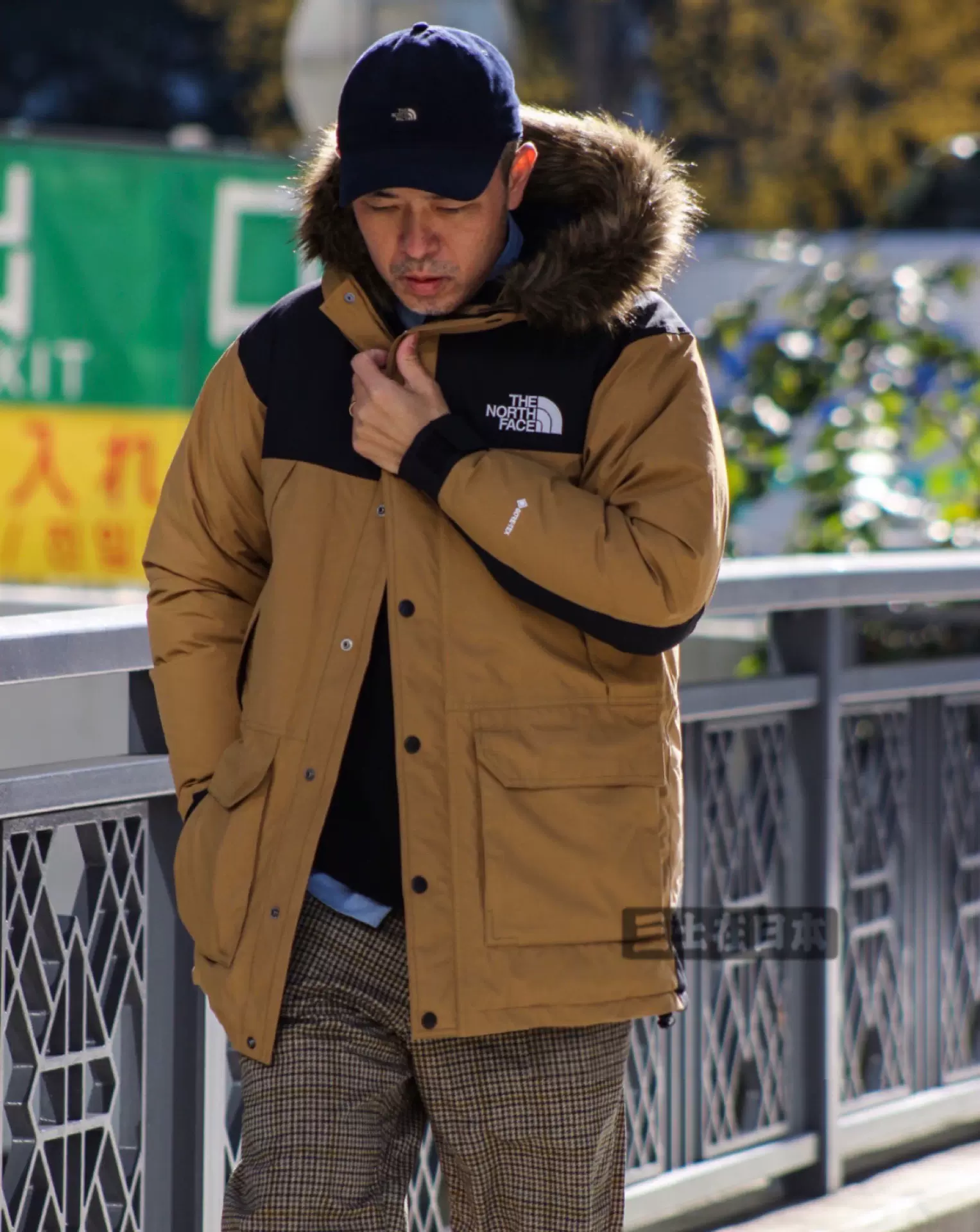 三土在日本21FW TNF Mountain Down Coat日本北面带帽长款羽绒服-Taobao