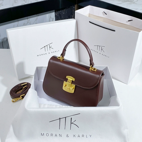 Небольшая дизайнерская ретро портативная барсетка, небольшая сумка, сумка на одно плечо, Гонконг, изысканный стиль, из натуральной кожи