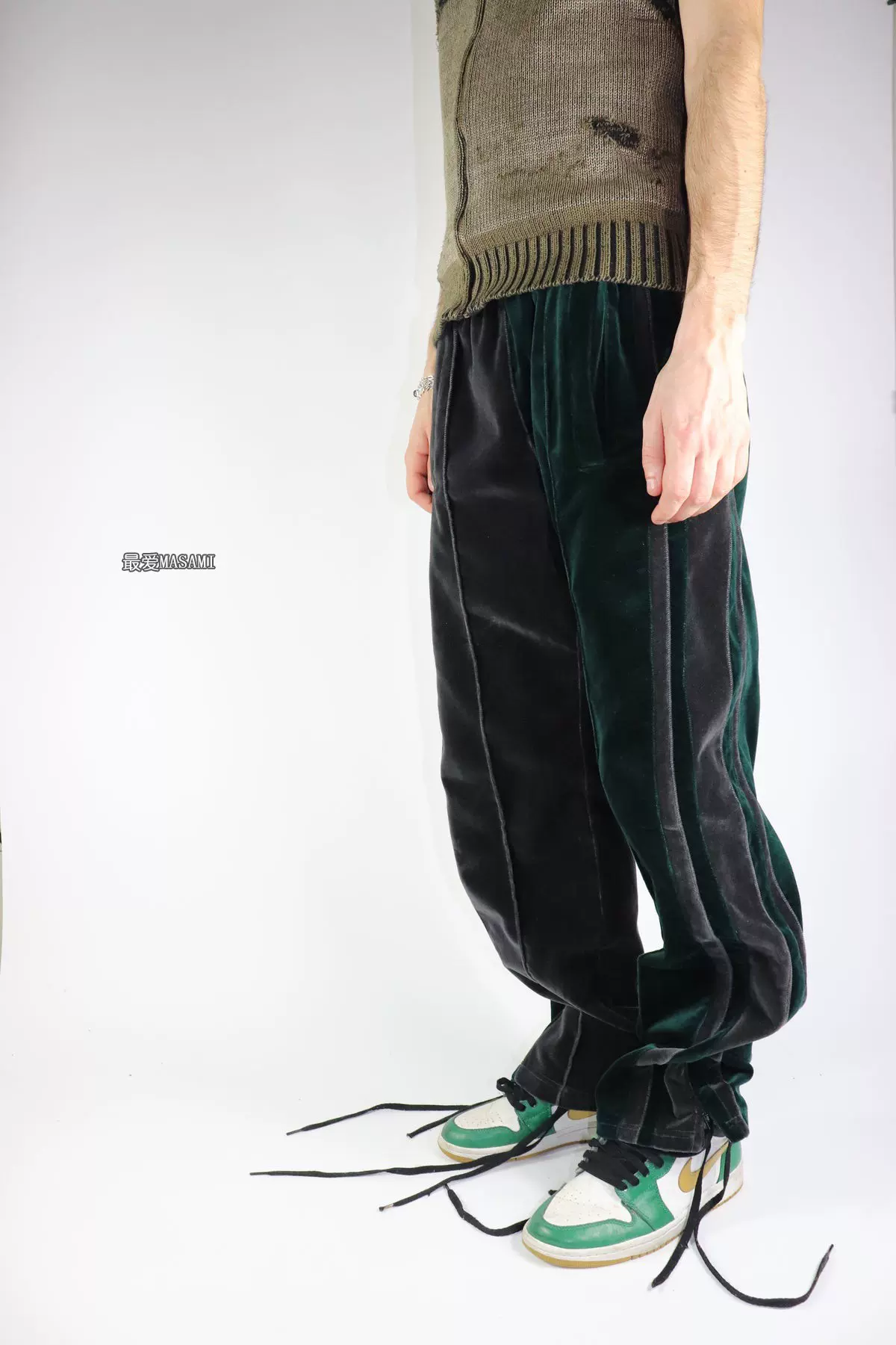 Paradoxe paris LIGHT SILK VELVET PANTS 丝绒长裤-Taobao