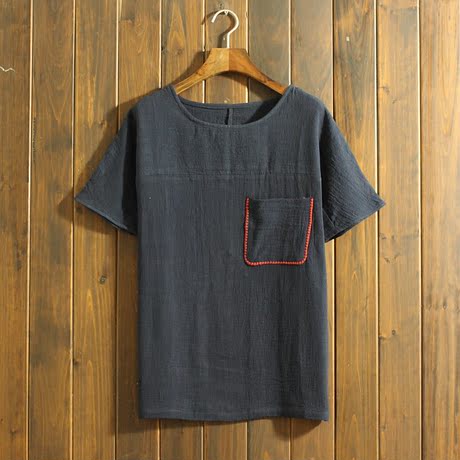 【亚麻t恤衫】_棉麻纯色上衣图片_半袖汗衫价格_搭配分享 - 爱逛街