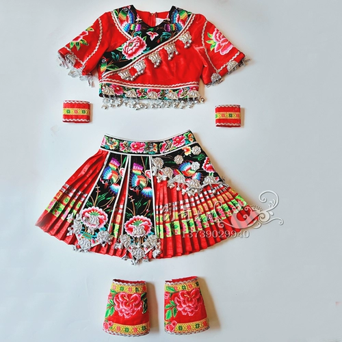 Элитная детская этническая одежда, костюм, с вышивкой