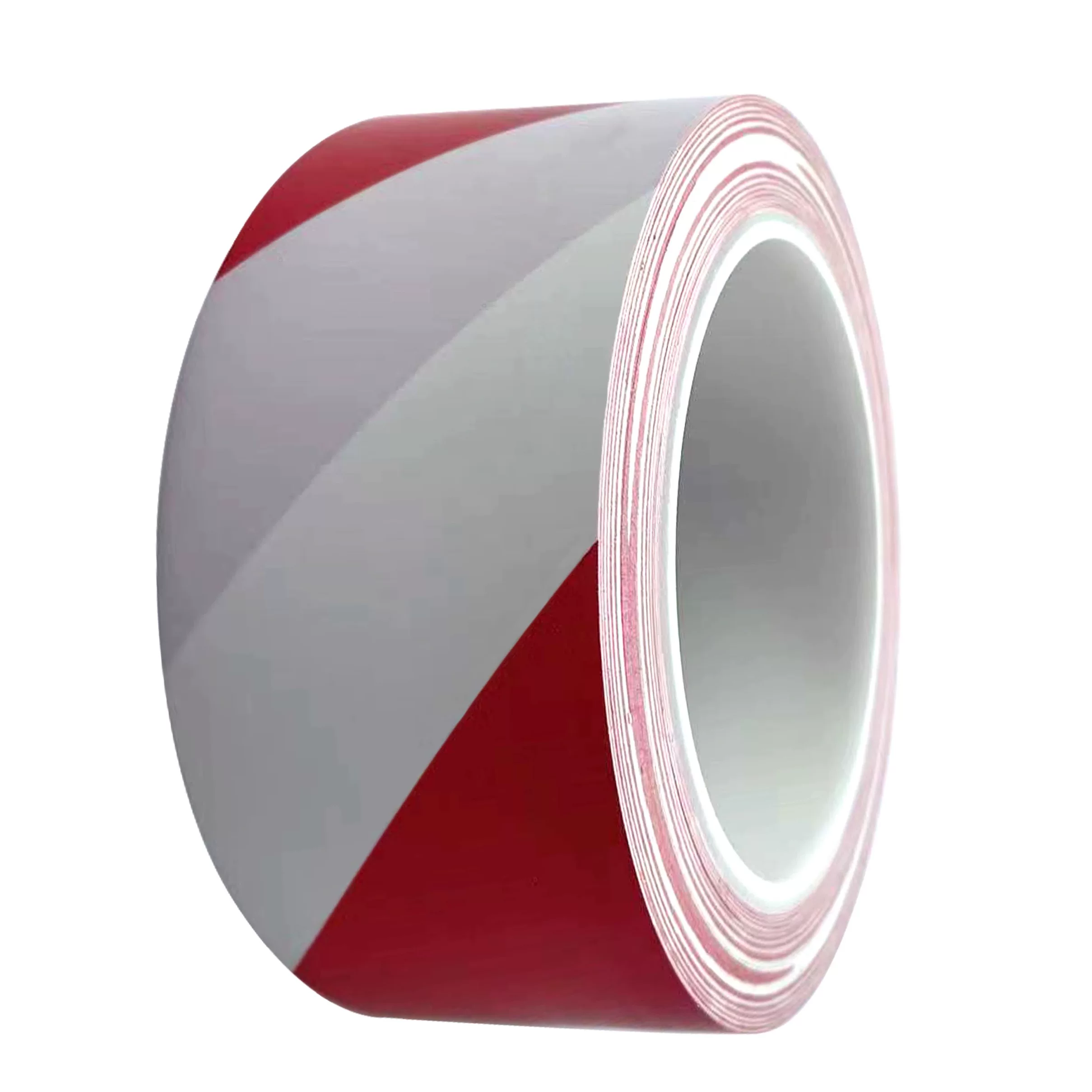 百劳汇 安全警示胶带PVC 红白色 50mm*33m