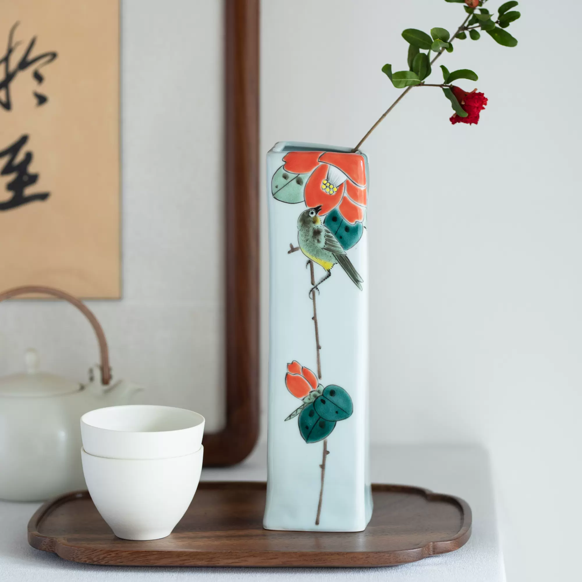 日本原装进口九谷烧作家手绘花瓶花纹一轮生茶道花瓶家居装饰 Taobao 日本原装进口九谷烧作家手绘花瓶花纹一轮生茶道花瓶家居装饰 Taobao