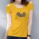 Mùa hè trễ vai từ bi áo thun ngắn tay của phụ nữ trượt vai mỏng trên đầu phim hoạt hình Phiên bản Hàn Quốc của chiếc áo sơ mi dưới cùng một cổ áo hoang dã T - Áo phông