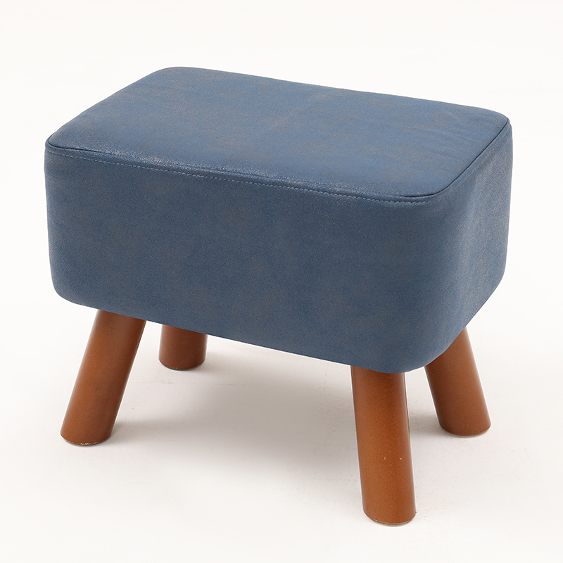 small stool solid wood heightened leather stool square stool creative fashion shoe changing stool fashion fabric sofa low stool bench footstool