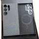 Purple Carbon Fiber Slotted Design Phone Case for Galaxy S26, Galaxy S26 Plus, and Galaxy S26 Ultra, Galaxy S25, Galaxy S25 Plus, Galaxy S25 Ultra,, Galaxy S24, Galaxy S24 Plus, Galaxy S24 Ultra
