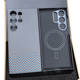 Carbon Fiber MagSafe Kickstand Metal Phone Case – Galaxy S25, Galaxy S24, Galaxy S23