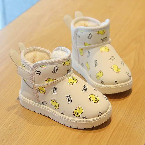 Зимние короткие сапоги, нескользящие флисовые ботинки, детские удерживающие тепло туфли для мальчиков, 2023