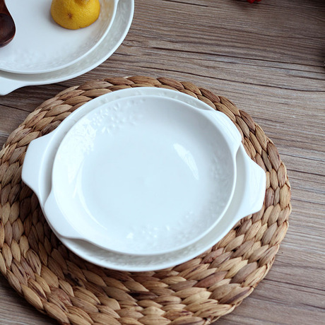 【浮雕平盘】_纯白平盘图片_菜盘子价格_搭配分享 - 爱逛街