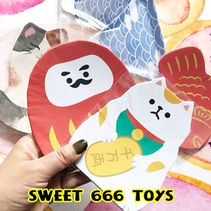 Японская бумага Daiso Paper Goop Dharma Cat Fuji гора в стиле японской стили