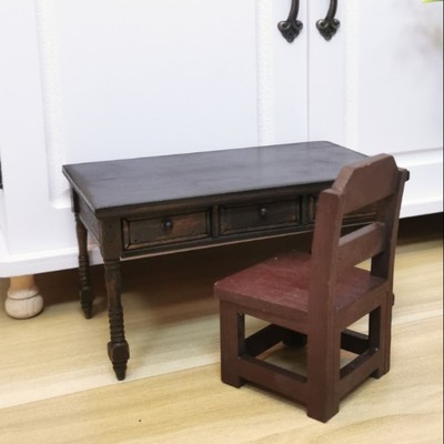 taobao agent Micro -shrinking baby house furniture model BJD8 points 12 points OB11 savage baby retro table baby uses camera props
