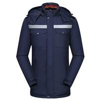 Зимняя утепленная съемная куртка для работы, светоотражающий пуховик