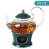 Trà hoa Bắc Âu bộ ấm trà trái cây luộc đặt nến sưởi ấm hoa ấm trà bong bóng tách trà Anh chiều ấm trà - Trà sứ