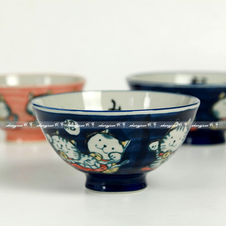 [USD 12.77] Japanese imported ceramic tableware Mizunoyaki handdrawn