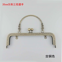 Квадратная бронзовая ручка, 20см