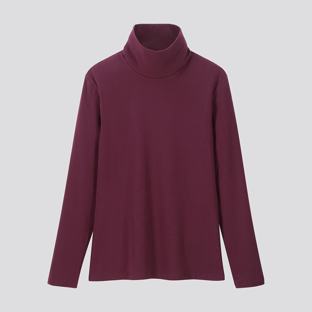 ribbed cotton t-shirt (long sleeve) 418229 uniqlo