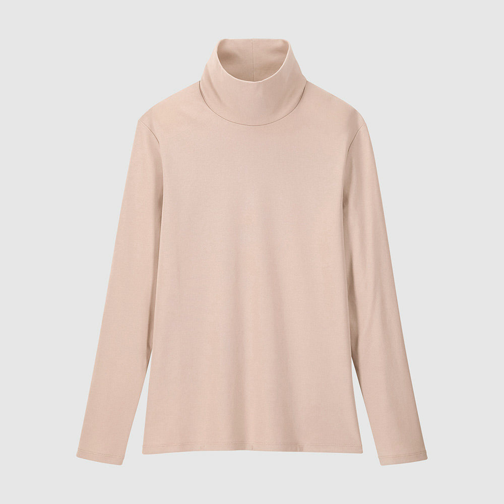 ribbed cotton t-shirt (long sleeve) 418229 uniqlo