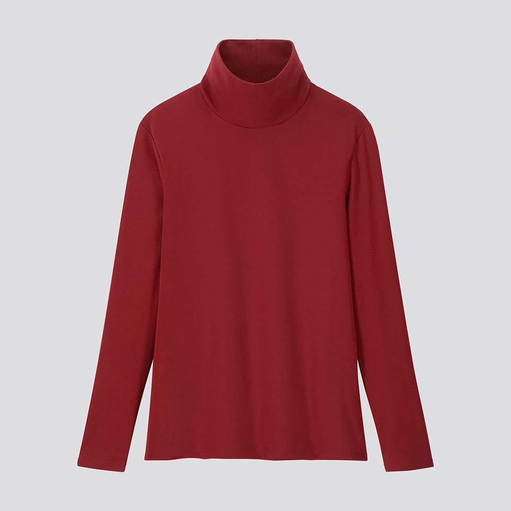 ribbed cotton t-shirt (long sleeve) 418229 uniqlo