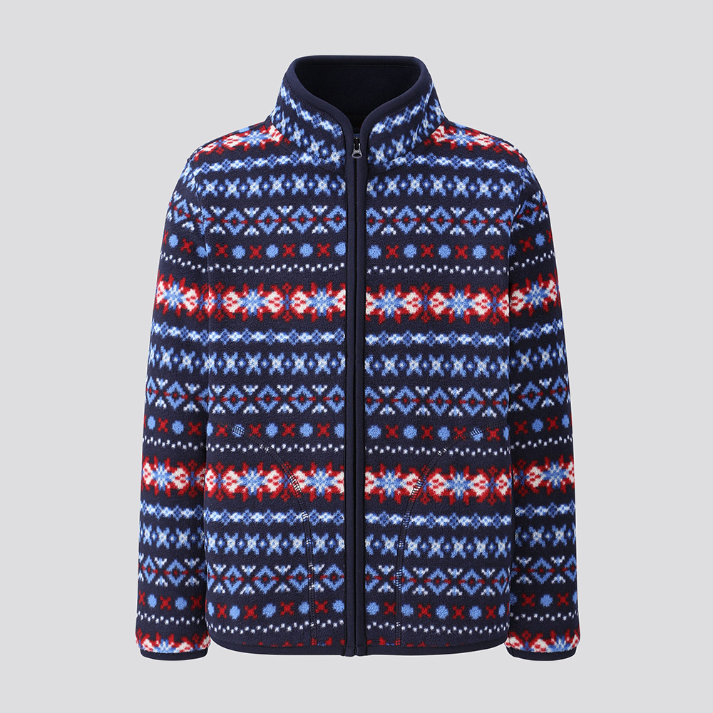Kids / Boys / Girls Printed Polar Fleece Zip Jacket (Long Sleeve) 420974 UNIQLO