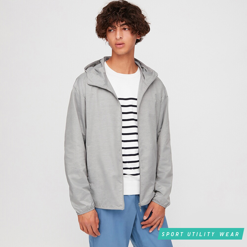 uniqlo men's/couple wear portable uv protective hooded jaet (sun wear) 425028