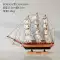 Phong cách Địa Trung Hải thuyền buồm mô hình tàu thuyền thủ công bắt chước thuyền đánh cá bằng gỗ thật trang trí thuyền gỗ nhỏ đồ dùng trang trí bằng gỗ Đồ trang trí tổng hợp