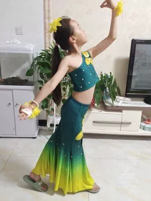 Бирманский Османтус Блоссом Дай Сян Дай Женская Группа Танцевальная одежда для танцевальной одежды дай танцевальная одежда дай