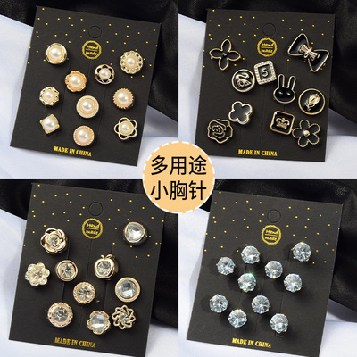 taobao agent Summer brooch, cute Japanese protective underware, universal high-end retro accessory, Korean style