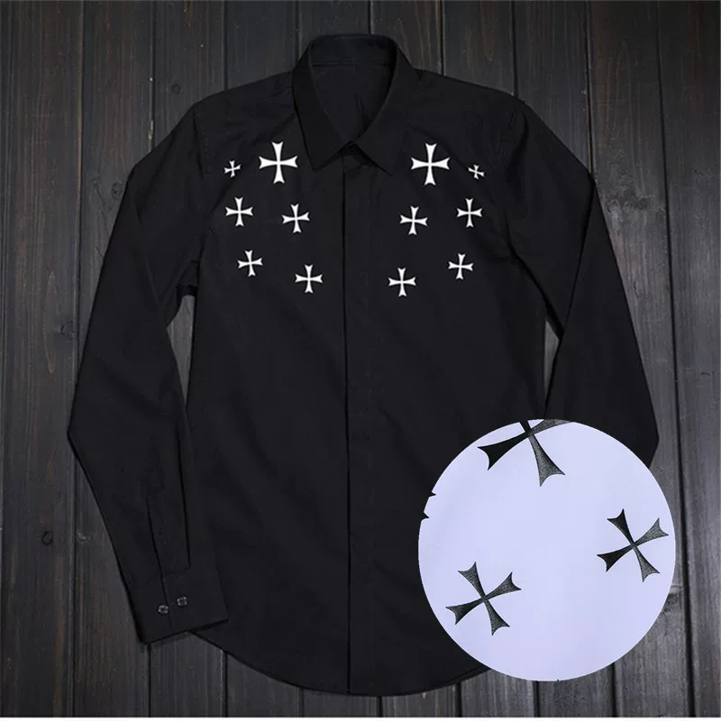 Модная трехмерная рубашка, европейский стиль, slim fit