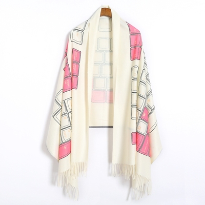 taobao agent + Zhou Lingren Series+ Original Design Muse Magic Box Personalized Cultural Crimine Gifts Cashmere thin scarf 022