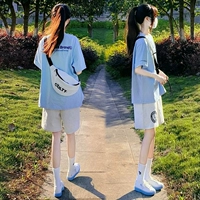 Спортивный костюм, комплект для школьников, оверсайз, в корейском стиле
