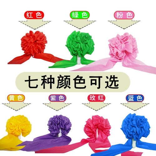 Большой красный цветок шелковой ткань доставка автомобилей, прислуга свадьба гортеня, разрезание ленты, обрезка