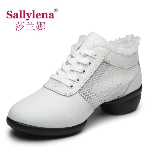 Летняя танцующая обувь, мягкая подошва, из натуральной кожи