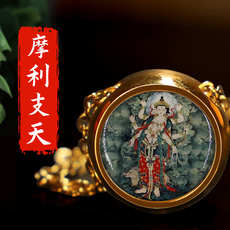 Ожерелье четки 殊华阁 摩利支天佛牌吊坠车挂护身符像章佛像挂件