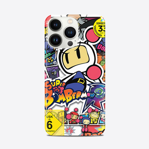 Glossy Sticker Bomb Illustration Pattern – Funny Animal Movies – Pro/Plus/Max/Air – 17, 16, 15, 14, 13, 12 iPhone Case