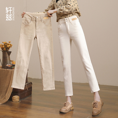 taobao agent Fitted retro loose straight jeans, high waist, 2023 collection, autumn, suitable for teen