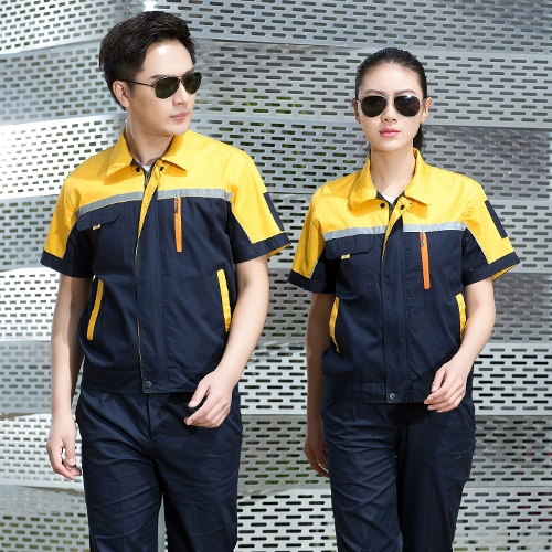 Летний комбинезон, униформа подходит для мужчин и женщин, короткий рукав