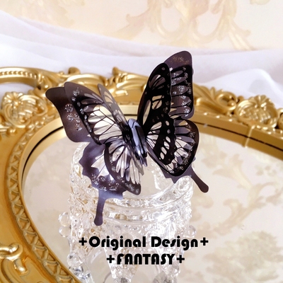taobao agent Dark Girl is pure and desire to huge moth butterfly ring niche design fairy accessories