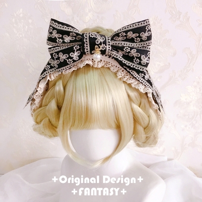 taobao agent Handmade classical lolita lace hair hoop generates color bow kc hair hoop French girl headgear