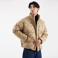 Tmall, бархатный хаки пуховик, короткая куртка, утиный пух, 2021 года, оверсайз